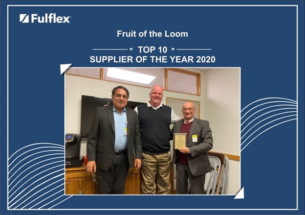 Fruit of the Loom - Top 10 Supplier of the Year 2020